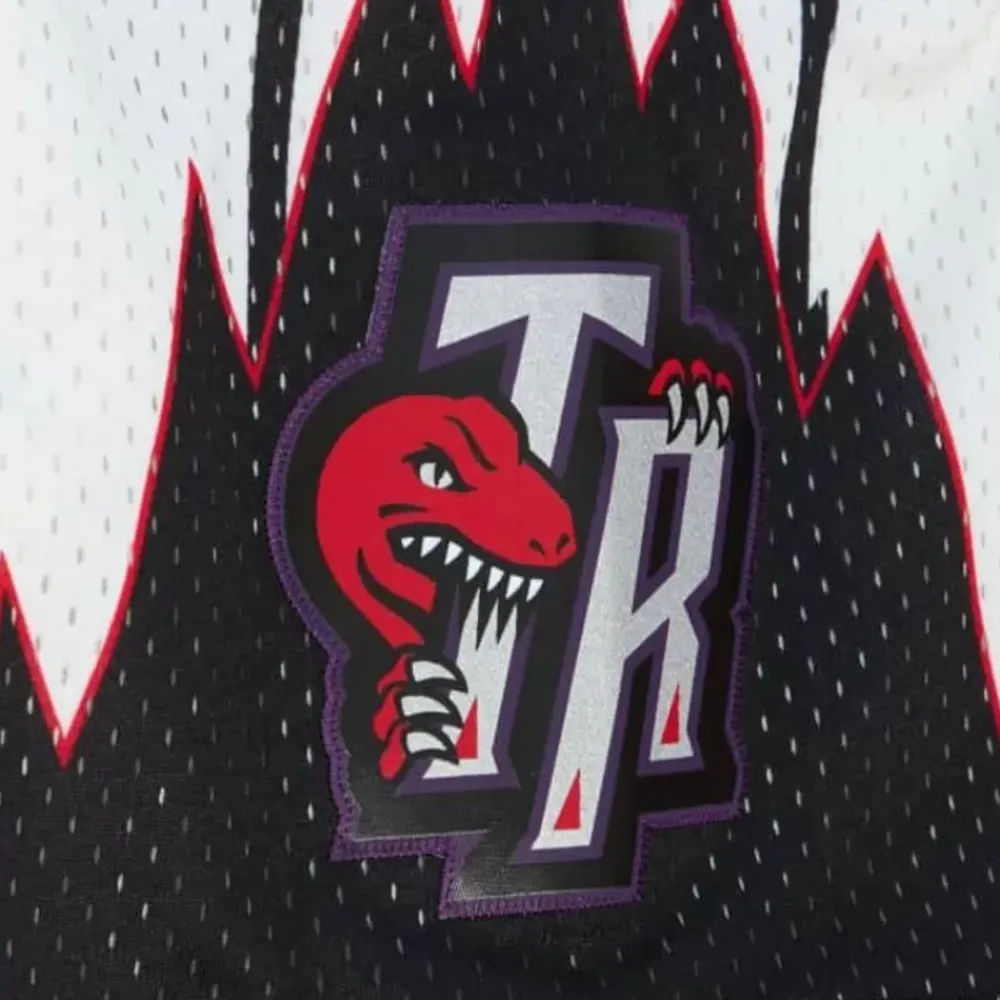 Apparel Mitchell & Ness Shorts-Cream Swingman Shorts Toronto Raptors 1998