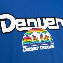 Apparel Mitchell & Ness T-Shirts & Tops-Cream Tee Denver Nuggets