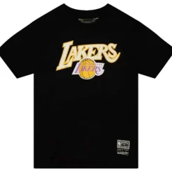 Apparel Mitchell & Ness T-Shirts & Tops-Cream Tee Los Angeles Lakers
