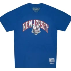 Apparel Mitchell & Ness T-Shirts & Tops-Cream Tee New Jersey Nets