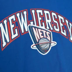 Apparel Mitchell & Ness T-Shirts & Tops-Cream Tee New Jersey Nets