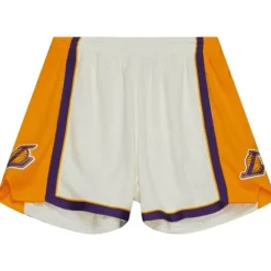 Apparel Mitchell & Ness Shorts-Cream Unisex Jump Shot Shorts Los Angeles Lakers 2009-10