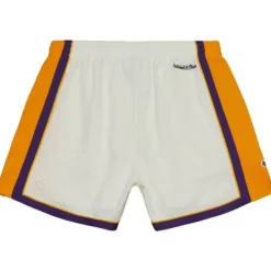 Apparel Mitchell & Ness Shorts-Cream Unisex Jump Shot Shorts Los Angeles Lakers 2009-10