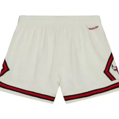 Apparel Mitchell & Ness Shorts-Cream Unisex Jump Shot Shorts Chicago Bulls 1997-98