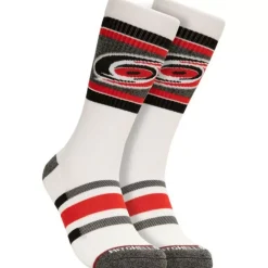 Apparel Mitchell & Ness Accessories-Cross Bar Crew Socks Carolina Hurricanes
