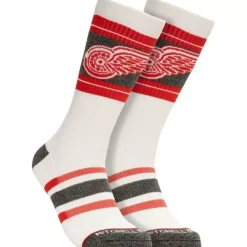 Apparel Mitchell & Ness Accessories-Cross Bar Crew Socks Detroit Red Wings