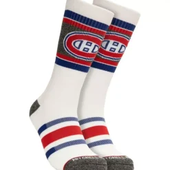 Apparel Mitchell & Ness Accessories-Cross Bar Crew Socks Montreal Canadiens