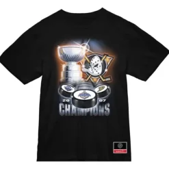 Apparel Mitchell & Ness T-Shirts & Tops-Cup Chase Tee Anaheim Ducks