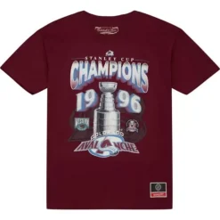 Apparel Mitchell & Ness T-Shirts & Tops-Cup Chase Tee Colorado Avalanche