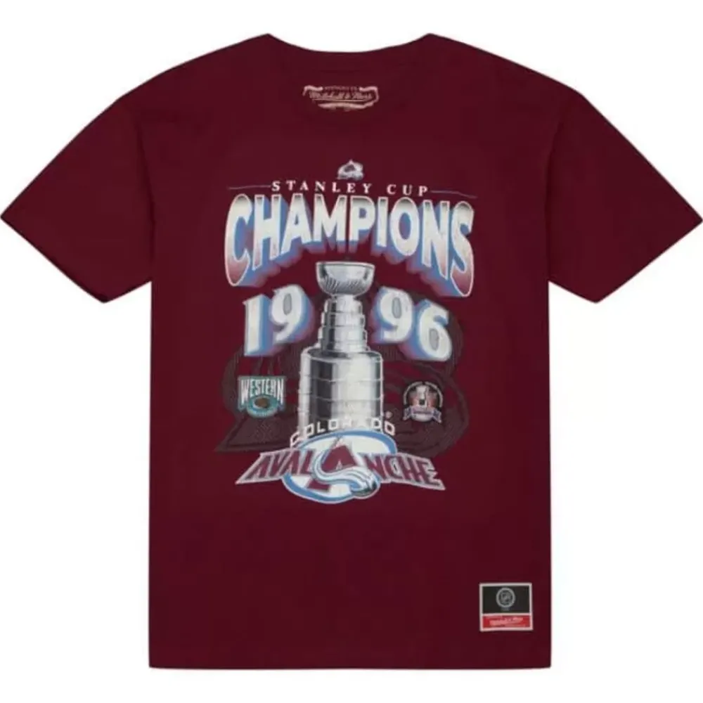 Apparel Mitchell & Ness T-Shirts & Tops-Cup Chase Tee Colorado Avalanche