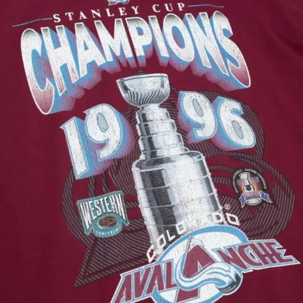 Apparel Mitchell & Ness T-Shirts & Tops-Cup Chase Tee Colorado Avalanche