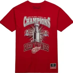 Apparel Mitchell & Ness T-Shirts & Tops-Cup Chase Tee Detroit Red Wings