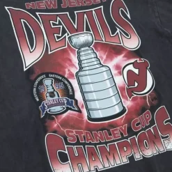 Apparel Mitchell & Ness T-Shirts & Tops-Cup Chase Tee New Jersey Devils