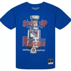 Apparel Mitchell & Ness T-Shirts & Tops-Cup Chase Tee New York Rangers