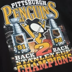 Apparel Mitchell & Ness T-Shirts & Tops-Cup Chase Tee Pittsburgh Penguins
