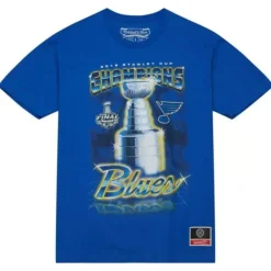 Apparel Mitchell & Ness T-Shirts & Tops-Cup Chase Tee St. Louis Blues