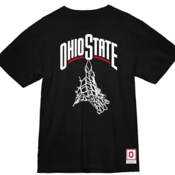 Apparel Mitchell & Ness T-Shirts & Tops-Cut Net Tee Ohio State