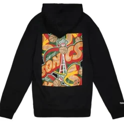 Apparel Mitchell & Ness Hoodies & Sweatshirts-Cut Up Hoody Seattle Supersonics