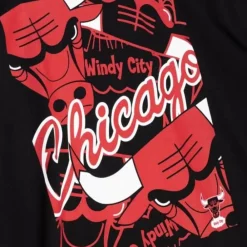 Apparel Mitchell & Ness T-Shirts & Tops-Cut Up Tee Chicago Bulls