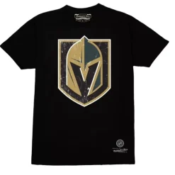 Apparel Mitchell & Ness T-Shirts & Tops-Distressed Basic Logo 1 Tee Vegas Golden Knights