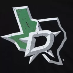 Apparel Mitchell & Ness T-Shirts & Tops-Distressed Basic Logo Tee Dallas Stars