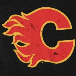 Apparel Mitchell & Ness Hoodies & Sweatshirts-Distressed Logo Hoody Calgary Flames