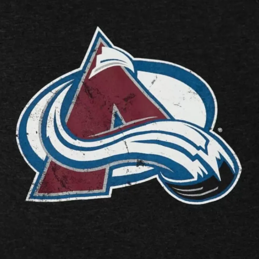 Apparel Mitchell & Ness Hoodies & Sweatshirts-Distressed Logo Hoody Colorado Avalanche