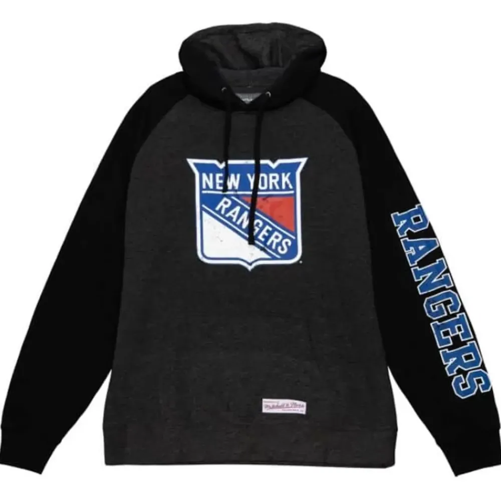 Apparel Mitchell & Ness Hoodies & Sweatshirts-Distressed Logo Hoody New York Rangers