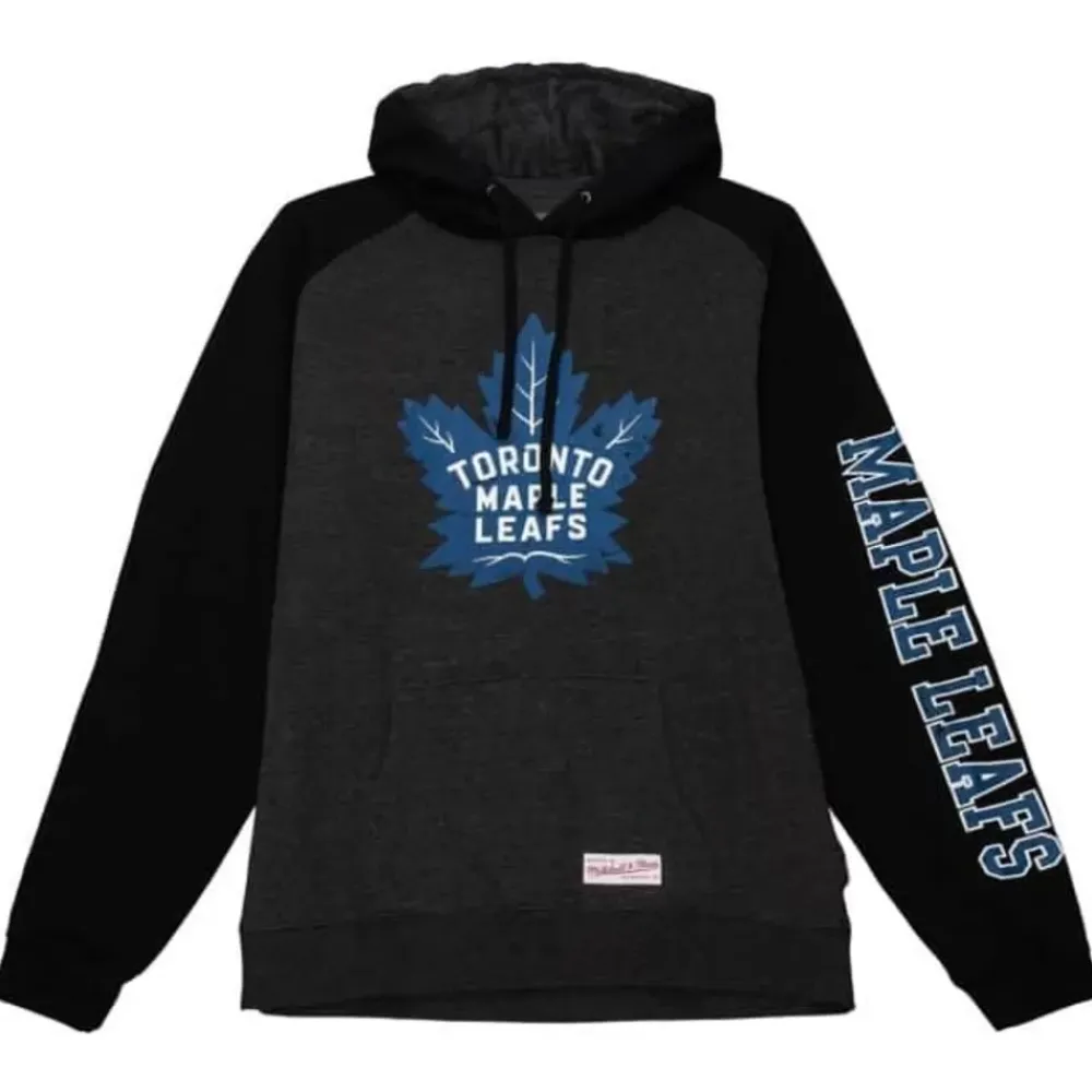 Apparel Mitchell & Ness Hoodies & Sweatshirts-Distressed Logo Hoody Toronto Maple Leafs