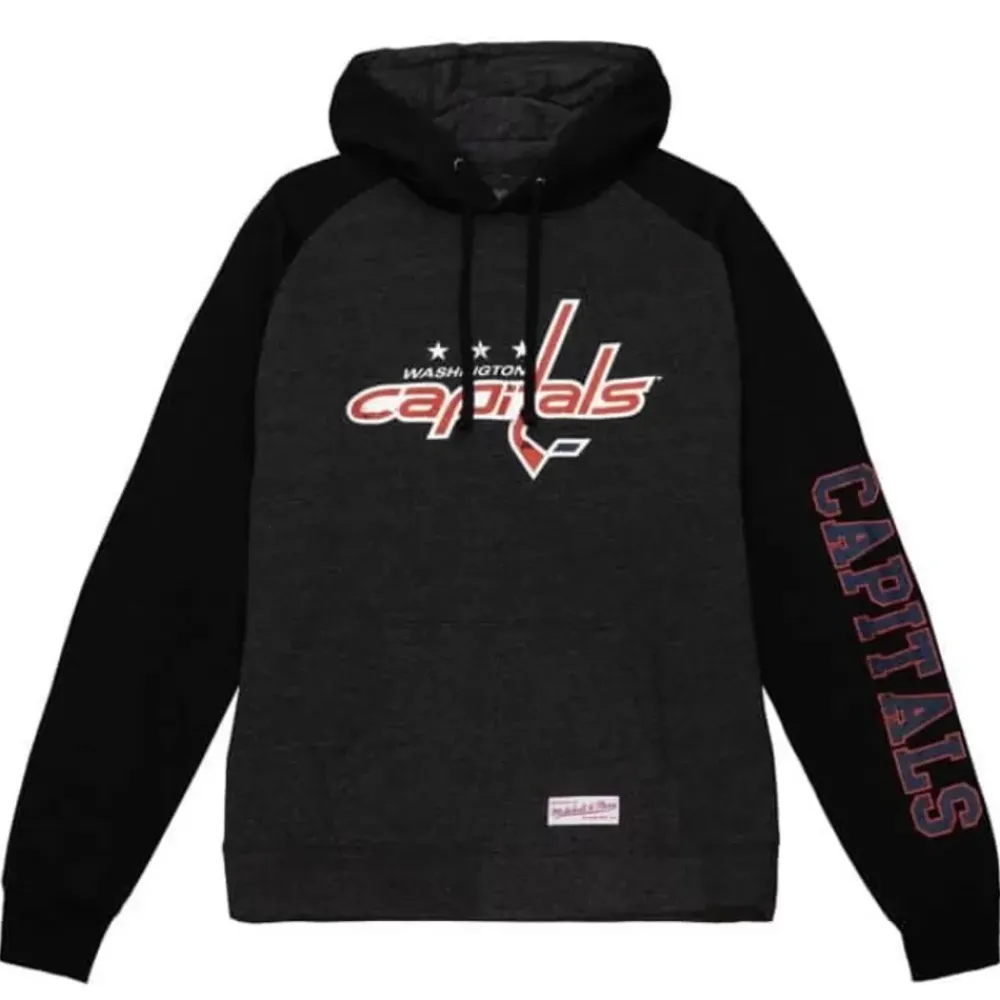 Apparel Mitchell & Ness Hoodies & Sweatshirts-Distressed Logo Hoody Washington Capitals