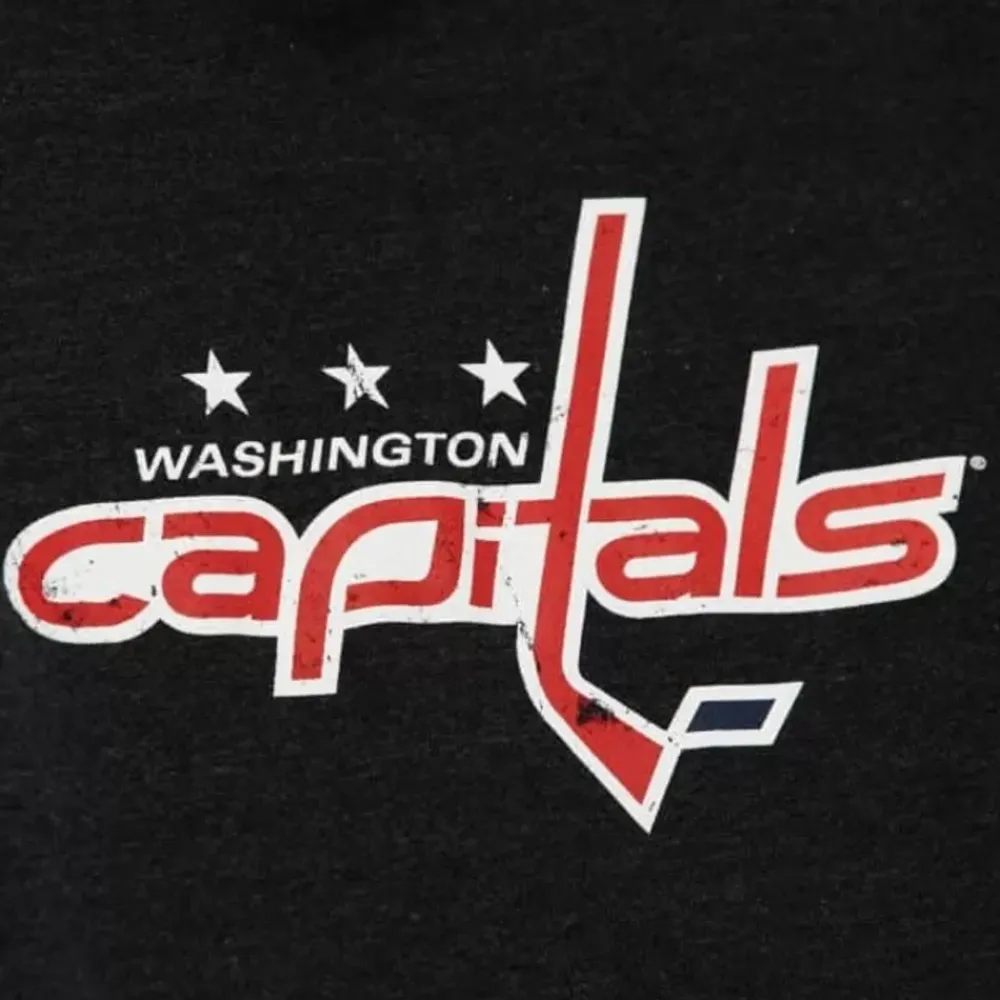 Apparel Mitchell & Ness Hoodies & Sweatshirts-Distressed Logo Hoody Washington Capitals