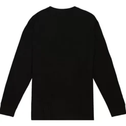 Apparel Mitchell & Ness T-Shirts & Tops-Distressed Logo Ls Tee Boston Bruins