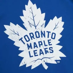 Apparel Mitchell & Ness T-Shirts & Tops-Distressed Logo Ls Tee Toronto Maple Leafs