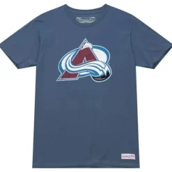 Apparel Mitchell & Ness T-Shirts & Tops-Distressed Logo Tee Colorado Avalanche