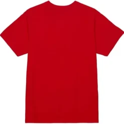 Apparel Mitchell & Ness T-Shirts & Tops-Distressed Logo Tee Detroit Red Wings