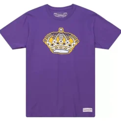 Apparel Mitchell & Ness T-Shirts & Tops-Distressed Logo Tee Los Angeles Kings