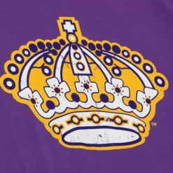 Apparel Mitchell & Ness T-Shirts & Tops-Distressed Logo Tee Los Angeles Kings