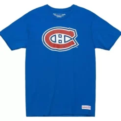 Apparel Mitchell & Ness T-Shirts & Tops-Distressed Logo Tee Montreal Canadiens