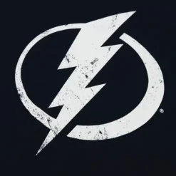 Apparel Mitchell & Ness T-Shirts & Tops-Distressed Logo Tee Tampa Bay Lightning
