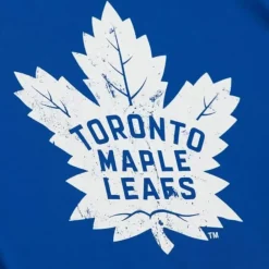 Apparel Mitchell & Ness T-Shirts & Tops-Distressed Logo Tee Toronto Maple Leafs