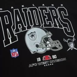 Apparel Mitchell & Ness T-Shirts & Tops-Division Ls Tee Oakland Raiders