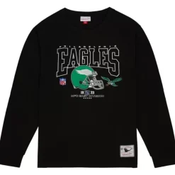 Apparel Mitchell & Ness T-Shirts & Tops-Division Ls Tee Philadelphia Eagles