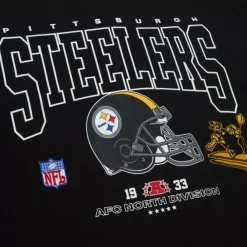 Apparel Mitchell & Ness T-Shirts & Tops-Division Ls Tee Pittsburgh Steelers