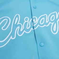 Apparel Mitchell & Ness Jackets & Outerwear-Double Clutch Lightweight Satin Jacket Chicago Bulls