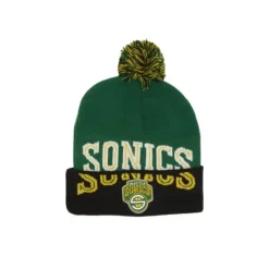 Headwear Mitchell & Ness -Double Take Pom Knit Hwc Seattle Supersonics