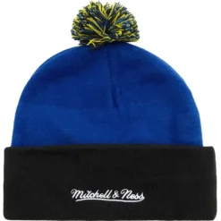 Headwear Mitchell & Ness -Double Take Pom Knit Hwc Golden State Warriors