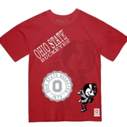 Apparel Mitchell & Ness T-Shirts & Tops-Double Vision Tee Ohio State