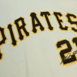 Apparel Mitchell & Ness T-Shirts & Tops-Dugout Tee Pittsburgh Pirates Roberto Clemente