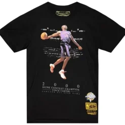 Apparel Mitchell & Ness T-Shirts & Tops-Dunk Contest Tee Toronto Raptors Vince Carter