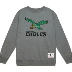 Apparel Mitchell & Ness Hoodies & Sweatshirts-Eagles Crew Philadelphia Eagles